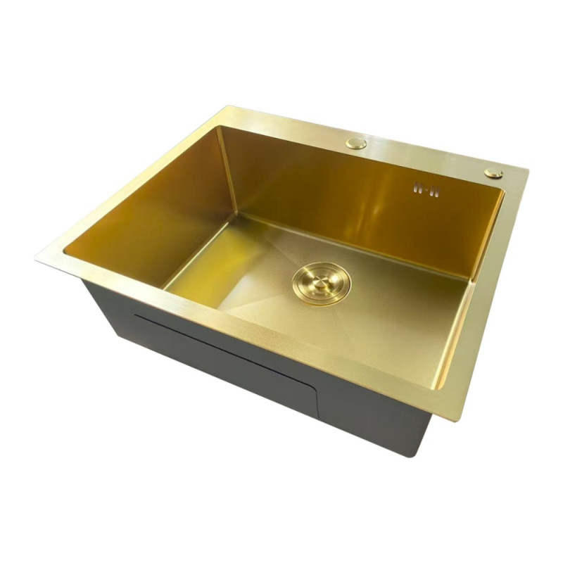 Мойка Mixxus MH6050 Micro Decor Brushed Gold (3.0/0.8) из нерж. стали (цвет матовое золото) (MI8222)