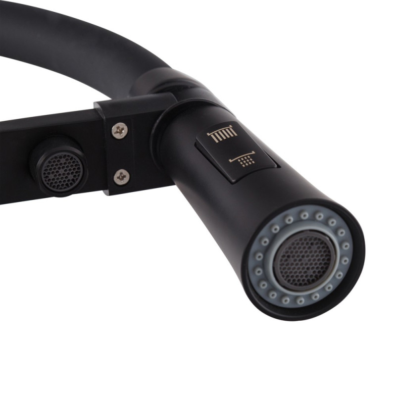 Смеситель для кухни Mixxus Premium Magnet 021 BLACK REFL.BLACK (MI6974)