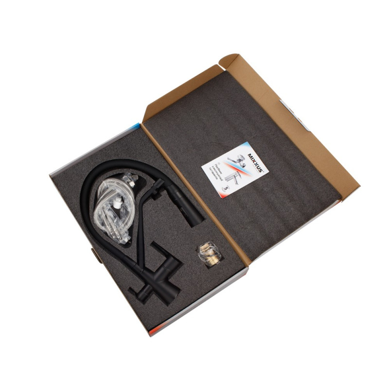 Смеситель для кухни Mixxus Premium Magnet 021 BLACK REFL.BLACK (MI6974)