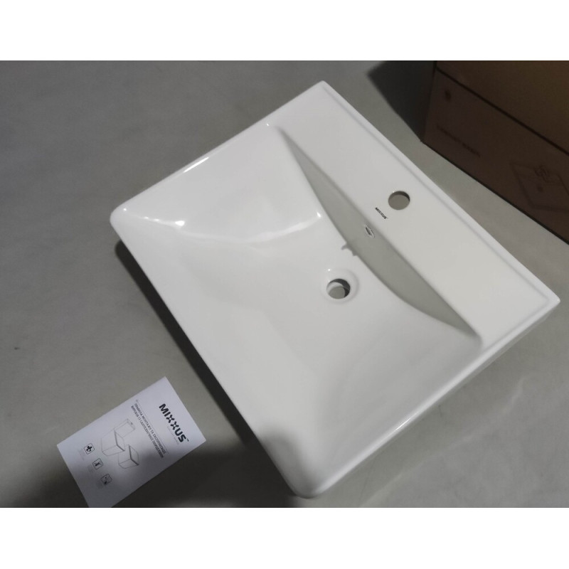 Раковина мебельная MIXXUS PREMIUM STYLE-1501 600х480х190mm с отверстием под смеситель и переливом (MP6498)