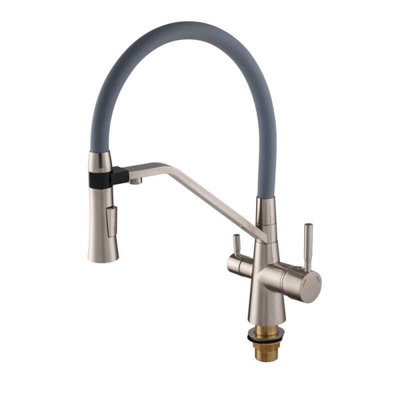 Смеситель для кухни Mixxus Premium Magnet 021 SS COLOR REFL.GREY (MI6976)