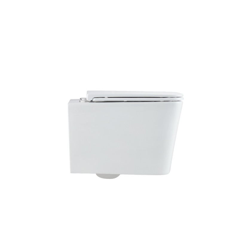 Унітаз підвісний Mixxus Premium Quadro-0302-R 530x360x365mm, система змиву Rimless (MP6454)