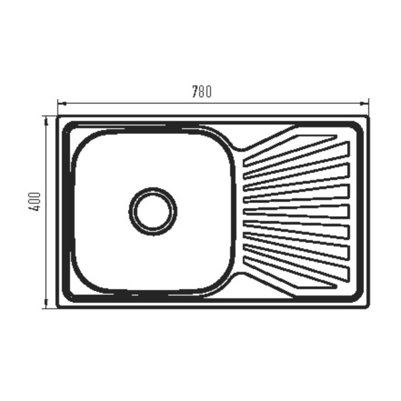 Мийка кухонна Zerix Z7848-08-180MD (micro decor) (ZS0574)