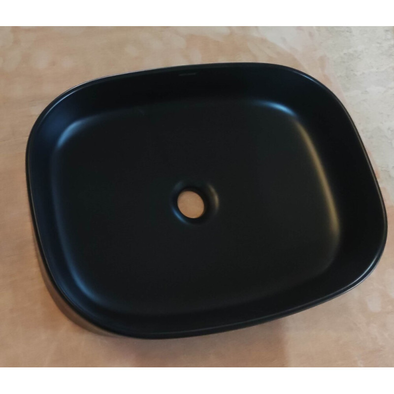 Раковина накладная Mixxus Premium BEVEL-0103 BLACK 510х370х120mm (MP6520)