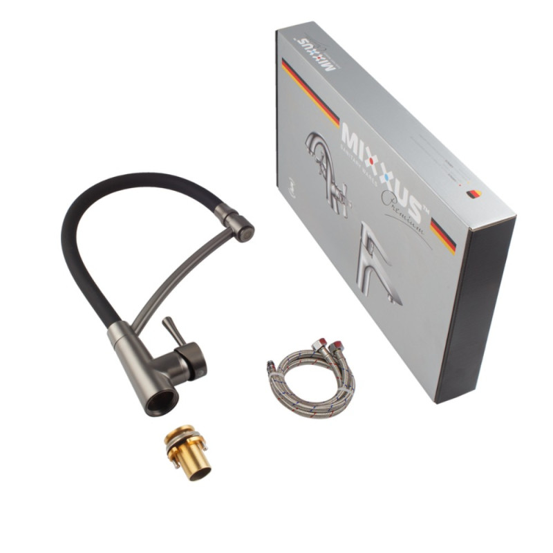 Смеситель для кухни Mixxus Premium ROSSI 017 GRAPHITE (MI6829)