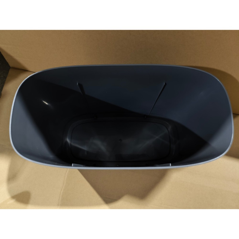 Мусорное ведро сенсорное овальное Mixxus Flat-TC0109 Graphite 9 л цвет графит (MI7075)