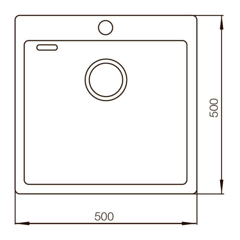 Мойка Mixxus Бронзовая MX5050-200x1.0-PVD (MX0579)