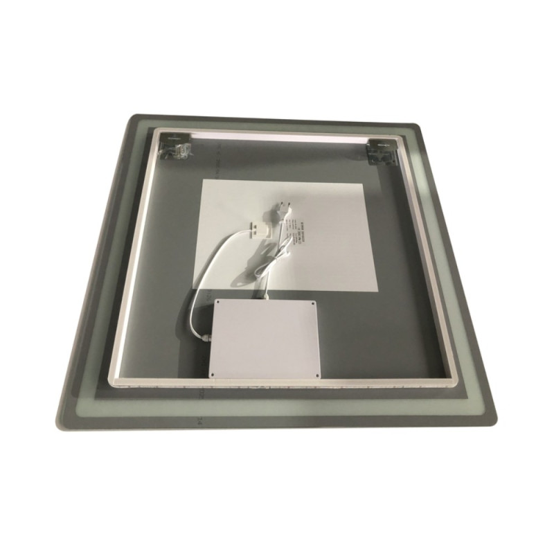 Зеркало Zerix Mirra MR05-80x80 с LED Touch, Anti-fog, димером, регулятором яркости (ZX6058)