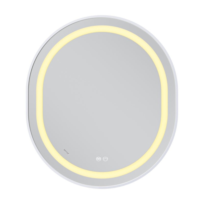 Зеркало Mixxus Premium ELLIPSE MV05-80x70-Reverse WHITE с Led Touch, Anti-fog, димером (3-6,5kK) (MP6645)