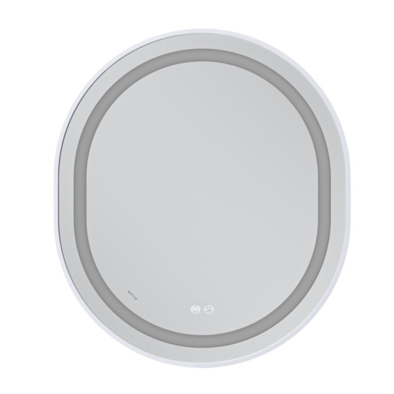 Дзеркало Mixxus Premium ELLIPSE MV05-80x70-Reverse WHITE з Led Touch, Anti-fog, димером (3-6,5kK) (MP6645)