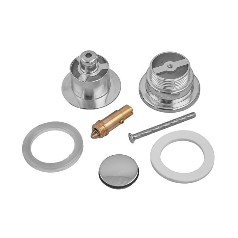 Донный клапан для раковины Zerix BV-04 1 1/4'' универсальный (с/без перл) СLICK-СLACK (Цвет хром) (ZX6021)