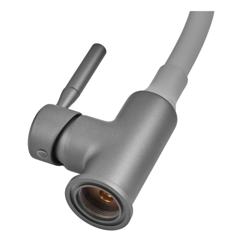 Змішувач для кухні Zerix Atrium-011-T Graphite Refl.Gray (Колір графіт+силік.вилив сірий) (ZX6107)