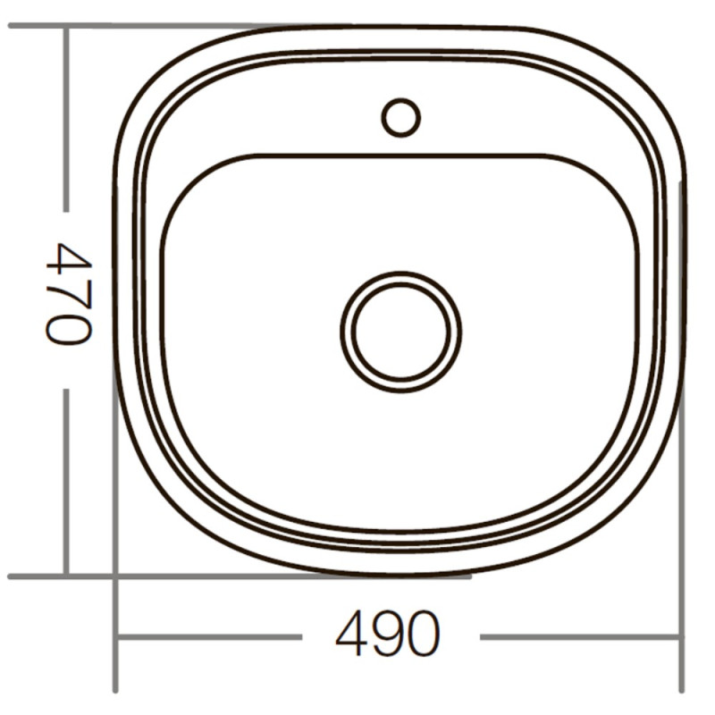 Мойка кухонная Zerix Z4947-08-180D (decor) (ZM0560)