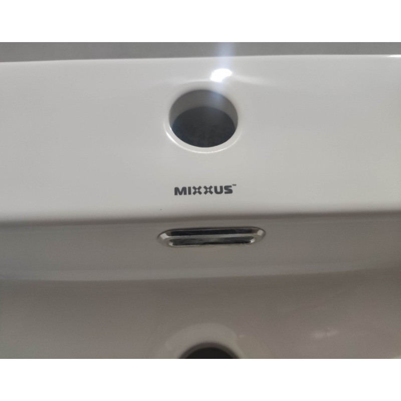 Раковина підвісна Mixxus Premium QUADRO-0205 410х360х130mm з отвором під змішувач та переливом (MP6508)