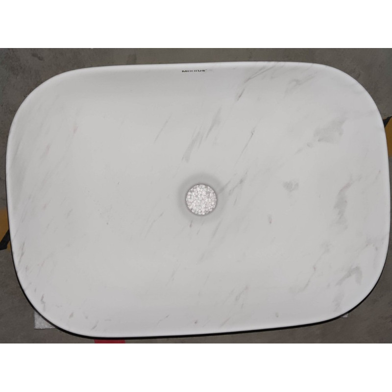 Раковина накладна Mixxus Premium DIVERSE-0112 MARBLE 455х325х135mm (MP6543)