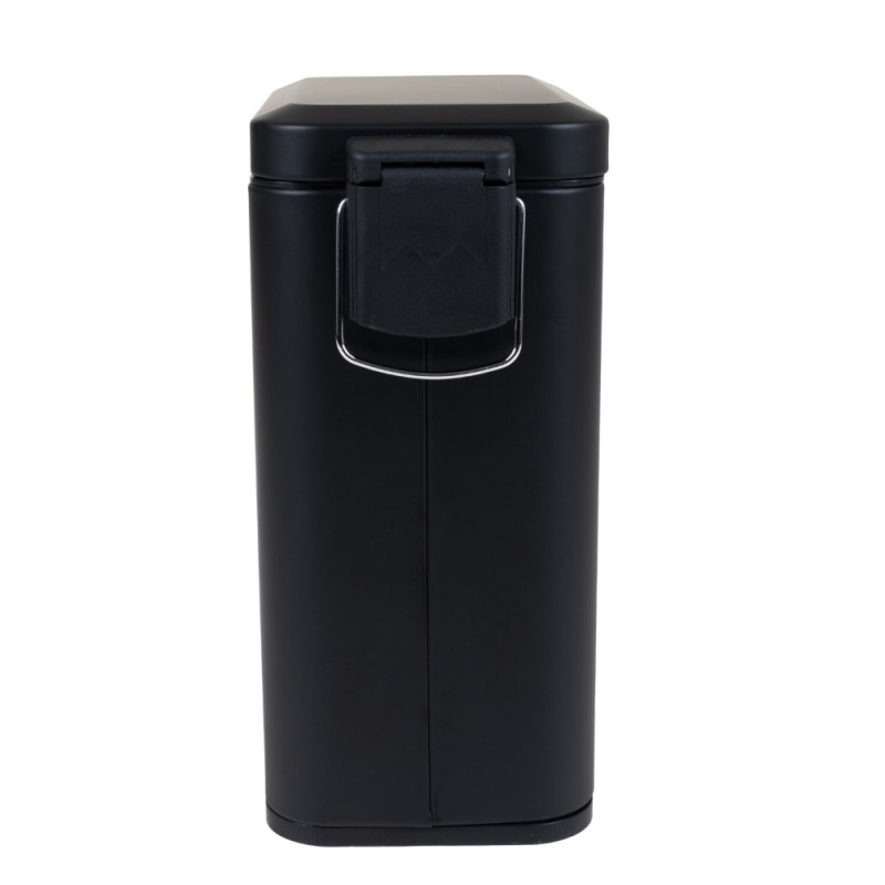 Мусорное ведро с плавным закрытием прямоугольное Zerix Sansa-TC0105 Black 5 л цвет черный (ZX5894)