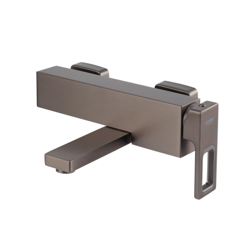 Змішувач для ванни з коротким виливом Koer KB-41009-07 (Колір графіт) (KR5986)