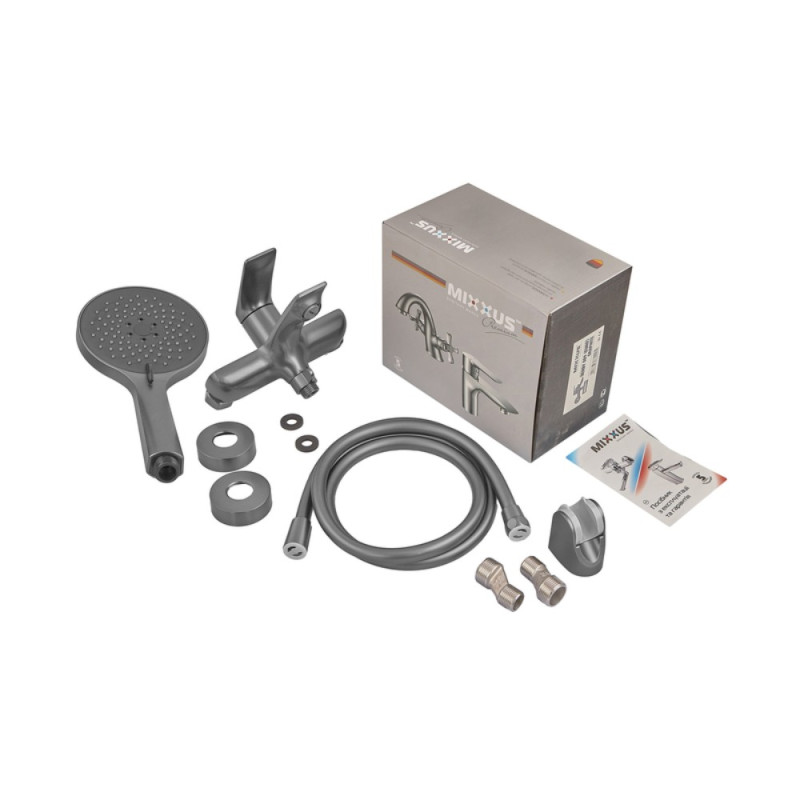 Смеситель для ванны Mixxus Premium DERBY 009 (EURO) GRAPHITE (MI6609)
