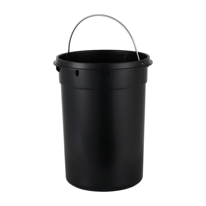 Мусорное ведро с плавным закрытием круглое Zerix Solo-TC0205 SS Color 5л цвет нержавейка (ZX5888)