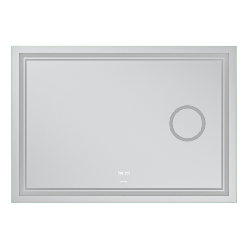 Зеркало Mixxus Premium QUADRO MR20-100x70 с Led Touch, Anti-fog, димером, регулятором яркости, линзой (MP6622)