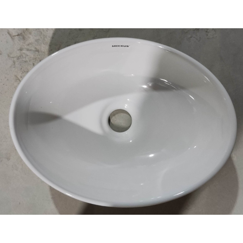 Раковина накладная Mixxus Premium ELLIPSE-0107 345х265х120mm (MP6525)