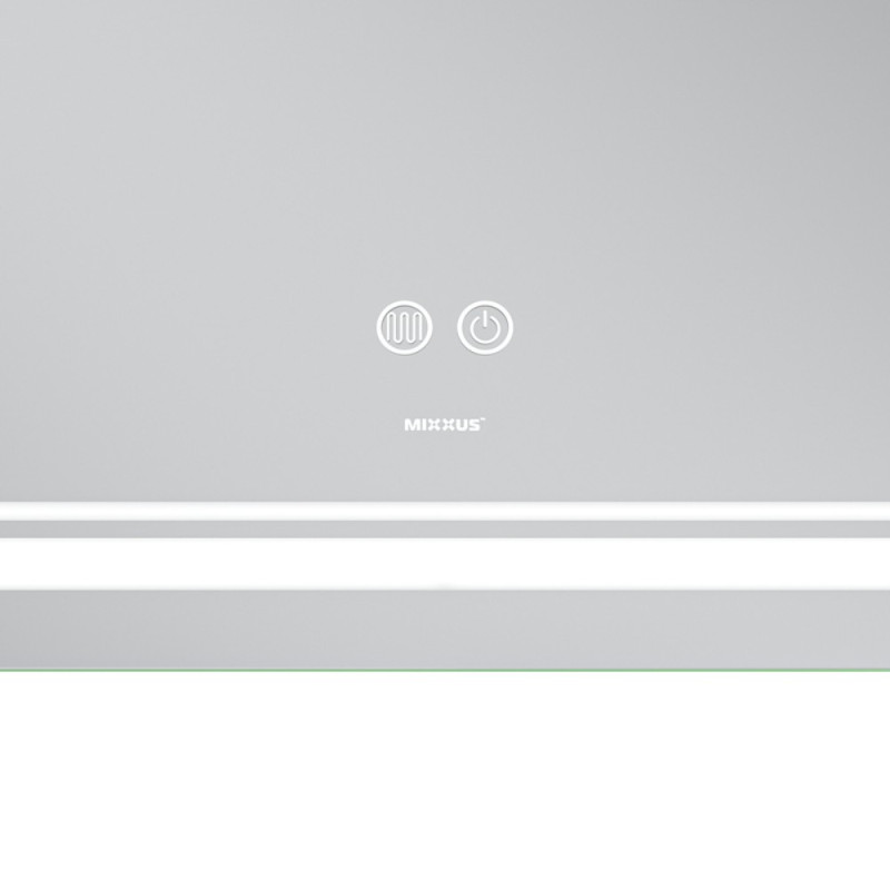 Зеркало Mixxus Premium QUADRO MR20-100x70 с Led Touch, Anti-fog, димером, регулятором яркости, линзой (MP6622)