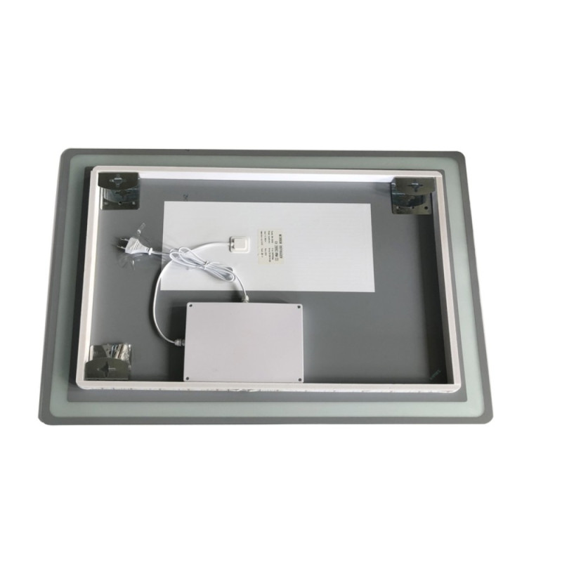 Зеркало Zerix Mirra MR05-90x70-REVERSE с LED Touch, Anti-fog, димером, регулятором яркости (ZX6059)
