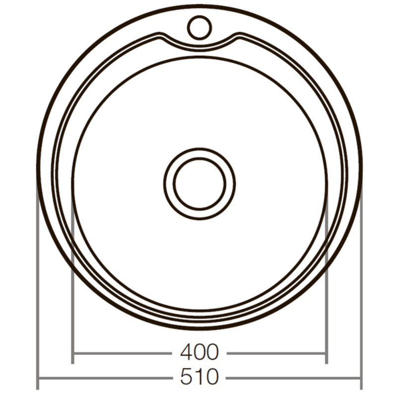 Мойка кухонная Zerix Z510-08-180D (decor) (ZX1587)