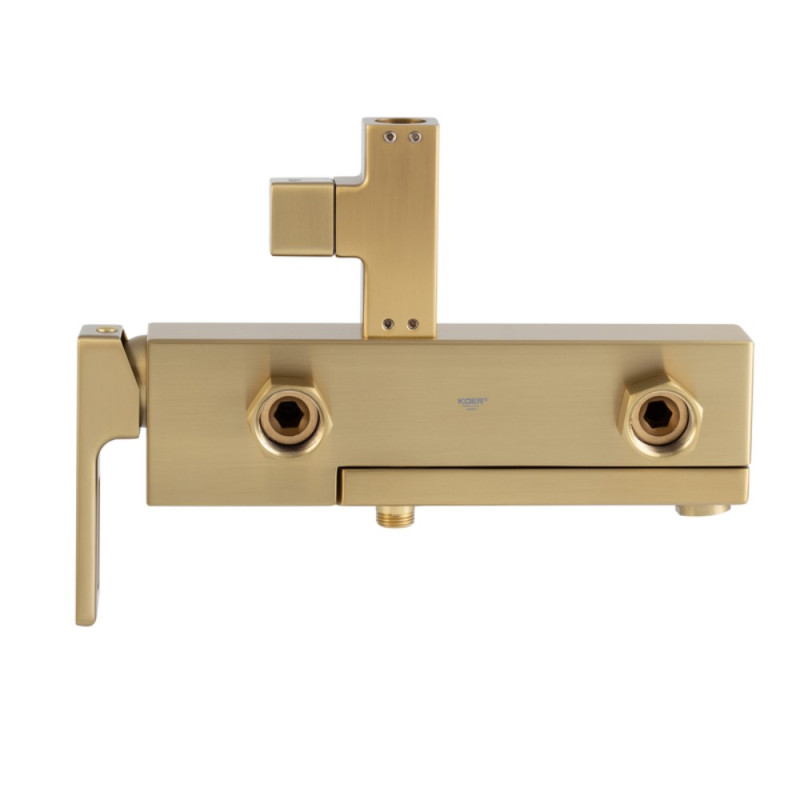 Душевая колонна со смесителем Koer KB-56009-12 3 функции (Цвет матовое золото) (KR5989)
