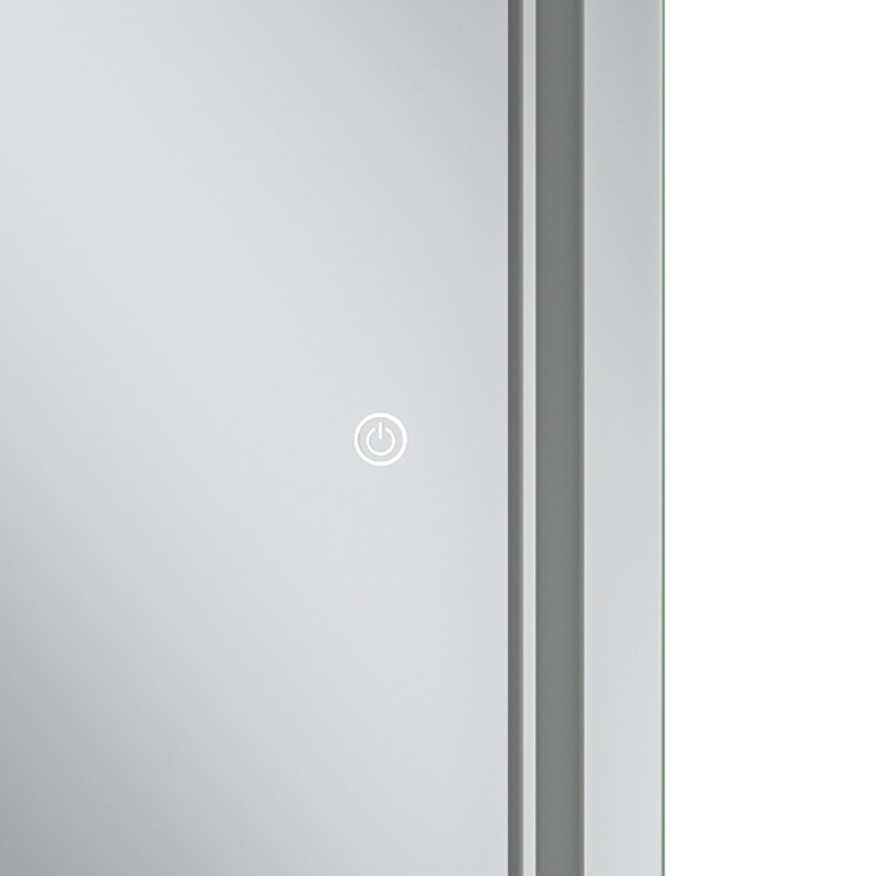 Зеркало Mixxus Premium QUADRO MR20-90x70-Reverse с Led Touch, Anti-fog, димером, регулятором яркости (MP6621)