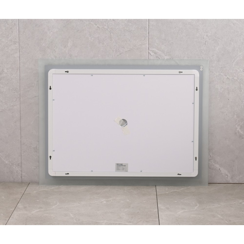 Зеркало Mixxus FLAT MR04-80x60 с Led Touch, Anti-fog, димером, регулятором яркости, часами (MI6928)