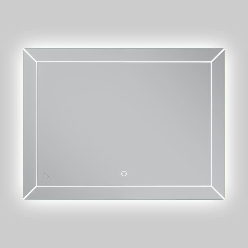 Дзеркало Mixxus Premium CUBIC MR14-80x60-Reverse з Led Touch, Anti-fog, димером, регулятором яскравості (MP6648)