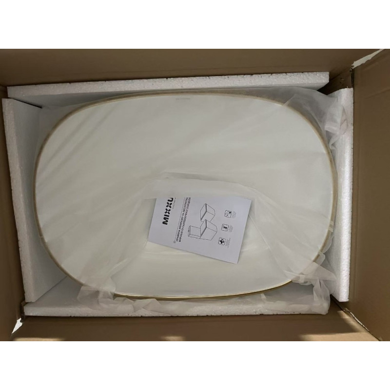 Раковина накладна Mixxus Premium ELLIPSE-0105 EDGE GOLD 600х400х150mm (MP6564)