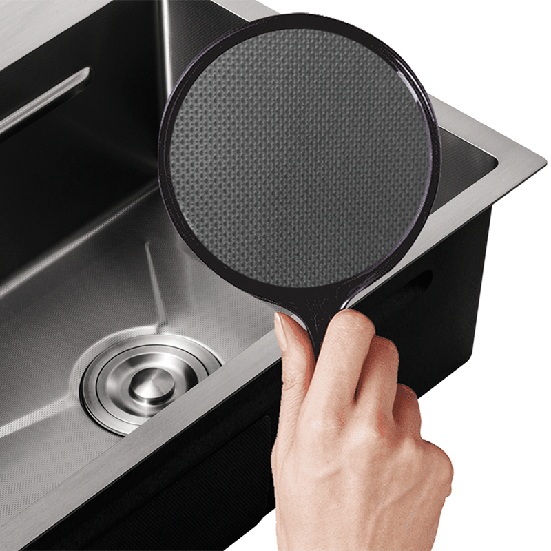 Мойка Mixxus MH6050 Micro Decor Black (3.0/0.8) из нерж. стали (цвет черный) (MI8223)