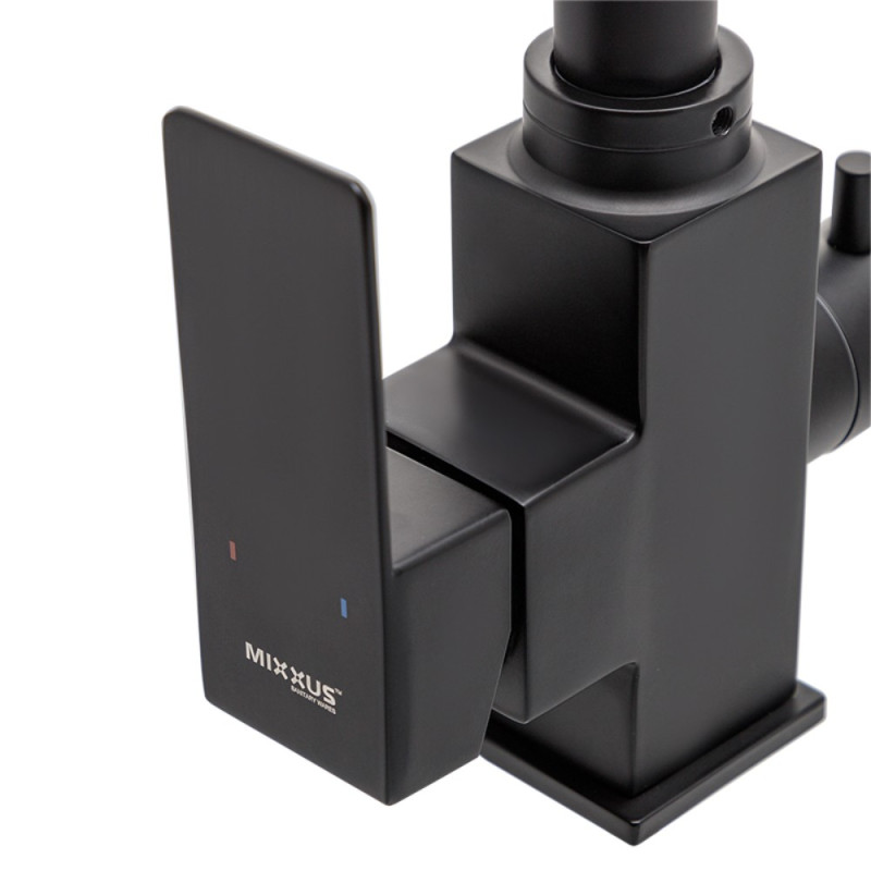 Смеситель для кухни Mixxus KUB-021 Черный с выходом для питьевой воды (MI5865)