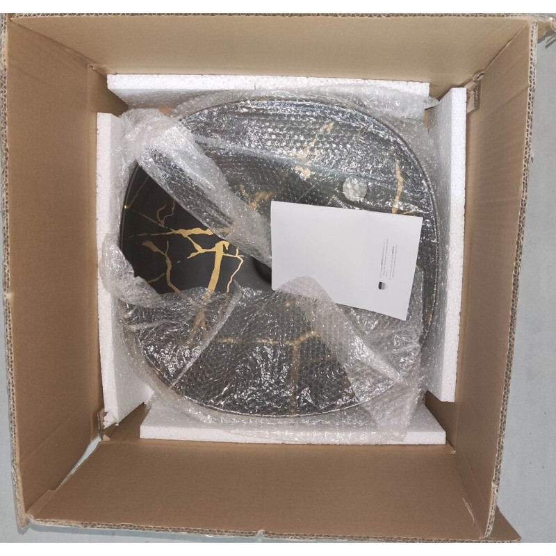 Раковина накладна MIXXUS PREMIUM WAVE-0201 MARBLE 430х430х150mm з отвором під змішувач (MP6536)