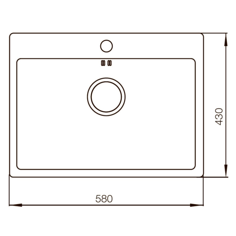 Мийка MIXXUS Бронзова MX5843-200x1.0-PVD (MX0577)