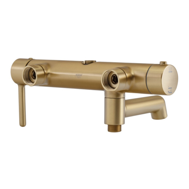 Душевая колонна со смесителем Koer KB-56029-12 3 функции, цвет матовое золото (KR5503)