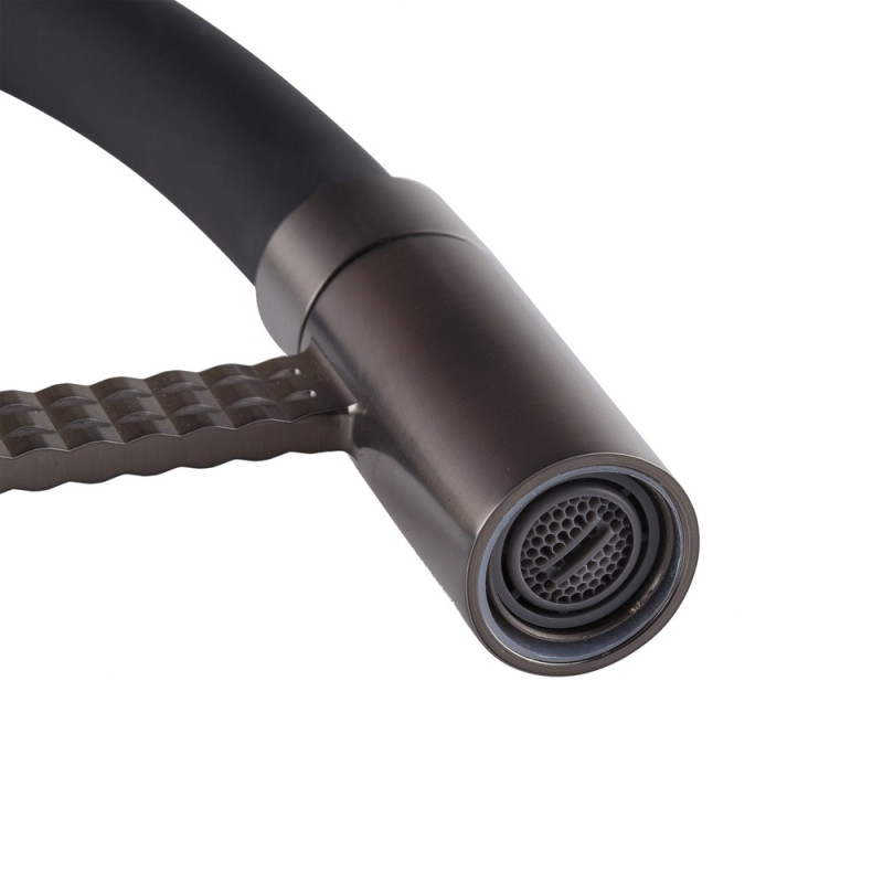 Змішувач для кухні Mixxus Premium Oliwer 017 GRAPHITE REFL.BLACK (MI6967)