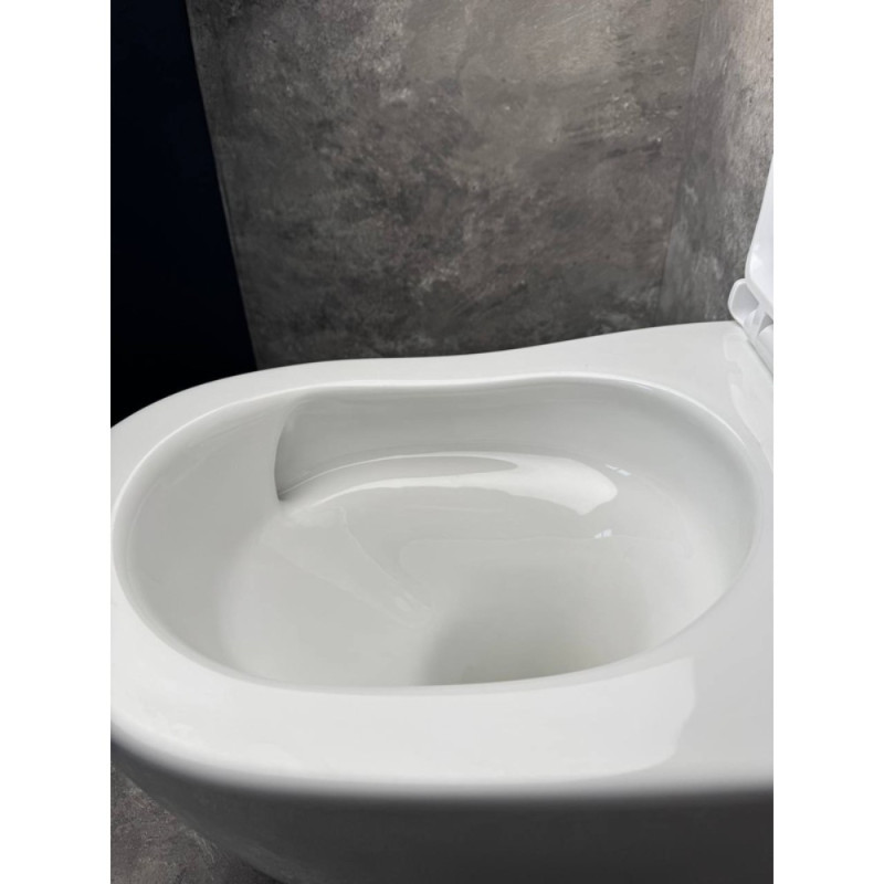 Унитаз подвесной эргономичный Koer TT-0101-T3 520x360x360mm система смыва TORNADO 3.0 (KR5615)