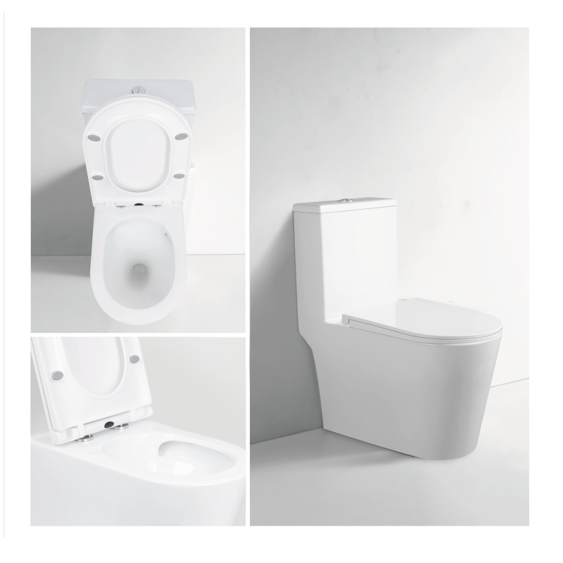 Унітаз моноблок підлоговий Mixxus BEVEL-0406-T1 690х360х790mm, система змиву TORNADO 1.0 (MI6729)