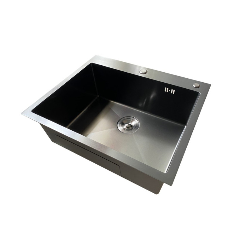 Мойка Mixxus MH5843 Micro Decor Graphite (3.0/0.8) из нерж. стали (цвет графит) (MI8217)