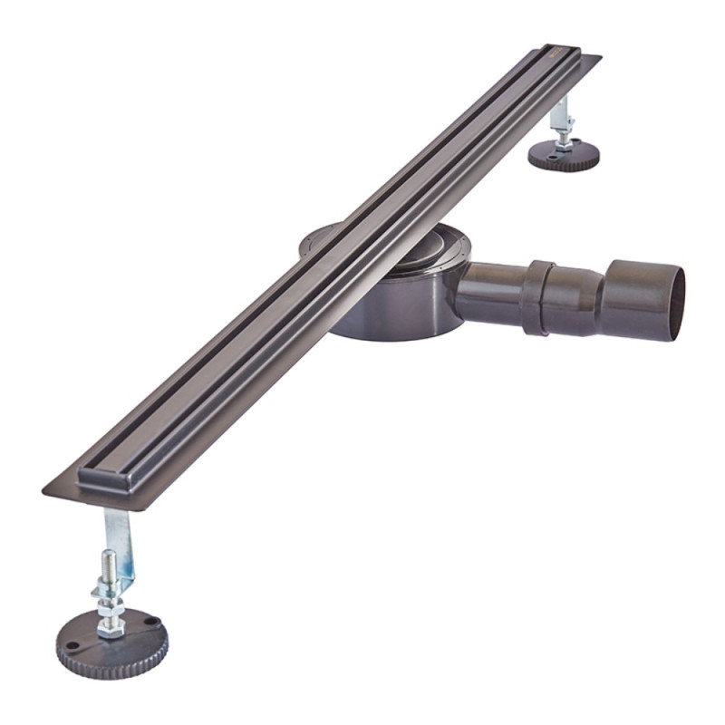 Душевой трап с нерж. стали SUS304 Mixxus Drain-05-80-Slim Black (30x800мм) (Черный) (MI6171)