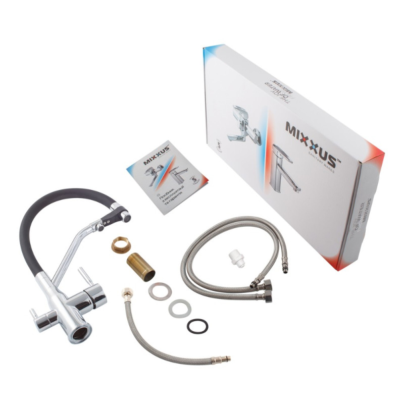 Смеситель для кухни MixxusPremium Gravity 021 REFL.BLACK (MI6977)