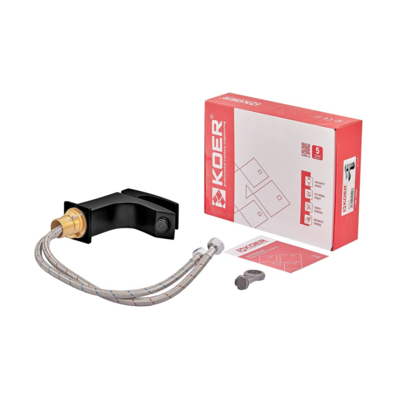 Смеситель для умывальника Koer KB-10007-05 (Цвет черный) (KR3439)