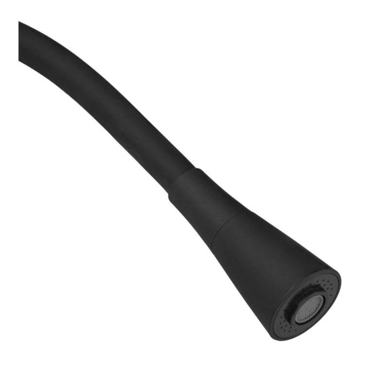 Смеситель для кухни Zerix Atrium-011-T Graphite Refl.Black (Цвет графит+силик.излив черный) (ZX6106)