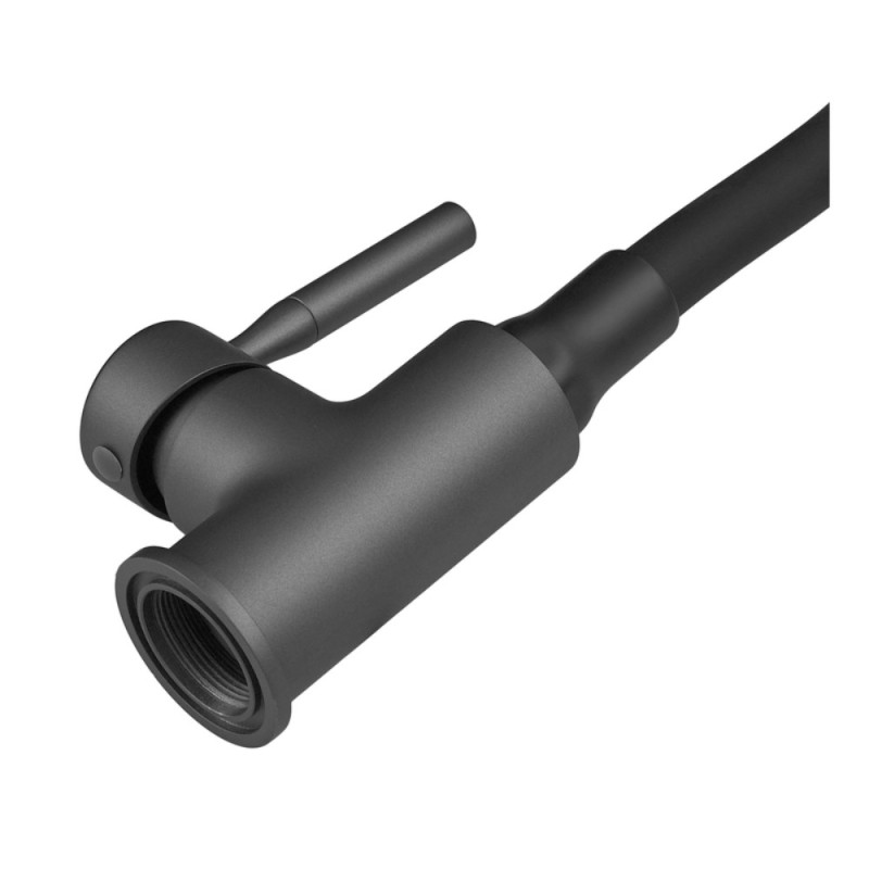 Смеситель для кухни Zerix Atrium-011-T Graphite Refl.Black (Цвет графит+силик.излив черный) (ZX6106)
