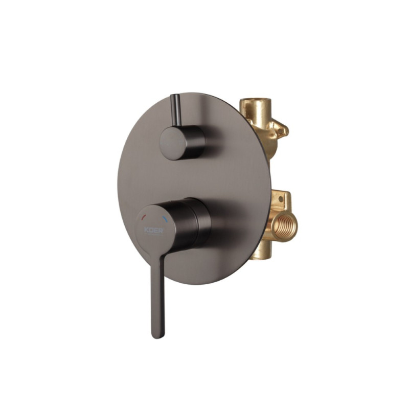 Вбудована душова система Koer KB-66029-07 3 функції (Колір графіт) (KR5954)