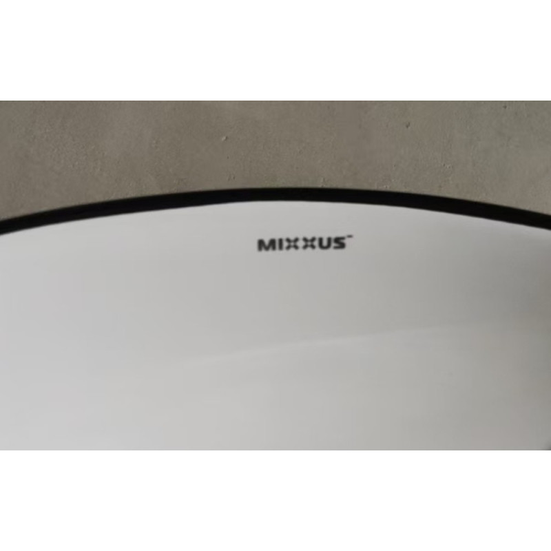 Раковина накладна MIXXUS PREMIUM ELLIPSE-0108 EDGE BLACK 400х330х145mm (MP6527)