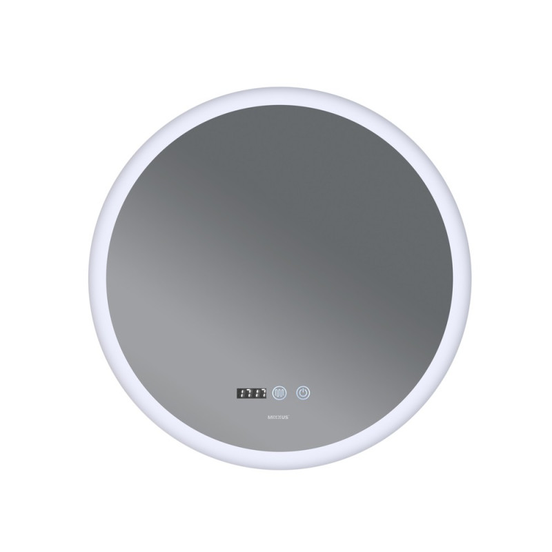 Дзеркало Mixxus PLAIN MC10-60 з Led Touch, Anti-fog, димером, регулятором яскравості, годинником (MI6013)